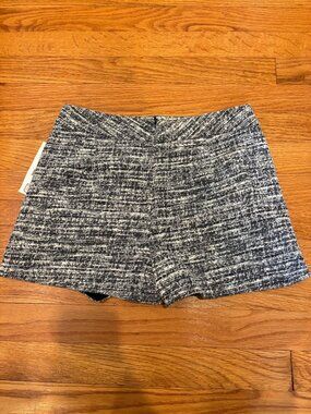 Design Lab Tweed Envelope Mini Skirt with Built in Shorts (Size XS)